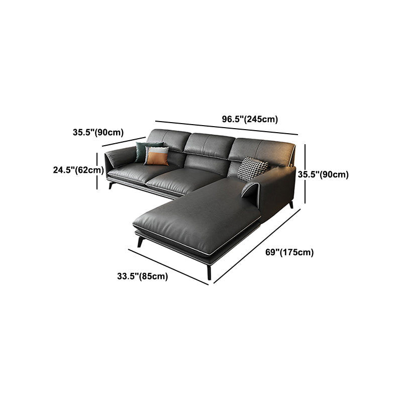 Contemporary Stain-Resistant Faux Leather for Living Room Sofa