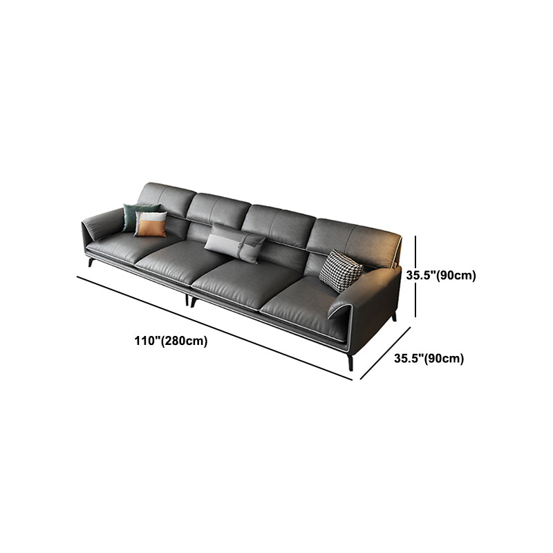 Contemporary Stain-Resistant Faux Leather for Living Room Sofa