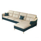 Glam Style Sofa Bed with Padded Leather and White Upholstery Sofa 106"L x 63"W x 36"H Right Clearhalo 'furn' 'furn_sectionals' 'Furniture' 'Living Room Furniture' 'Sectionals' 5514502