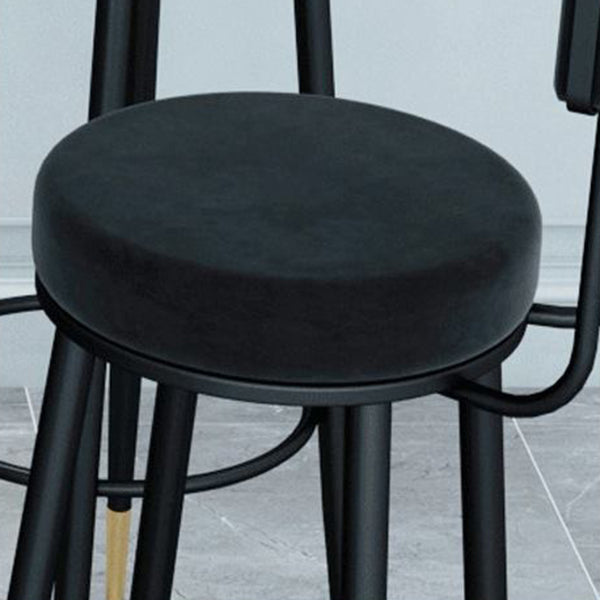 1/3/4/5 Pieces Glam Iron Bar Table Set Round Bistro Set with Black Faux Marble Top Clearhalo 'Bar Furniture' 'furn' 'furn_home_bar_bar_sets' 'Furniture' 'Home Bars & Bar Sets' 'home_bar_bar_sets' 'Kitchen & Dining Furniture' 5514574