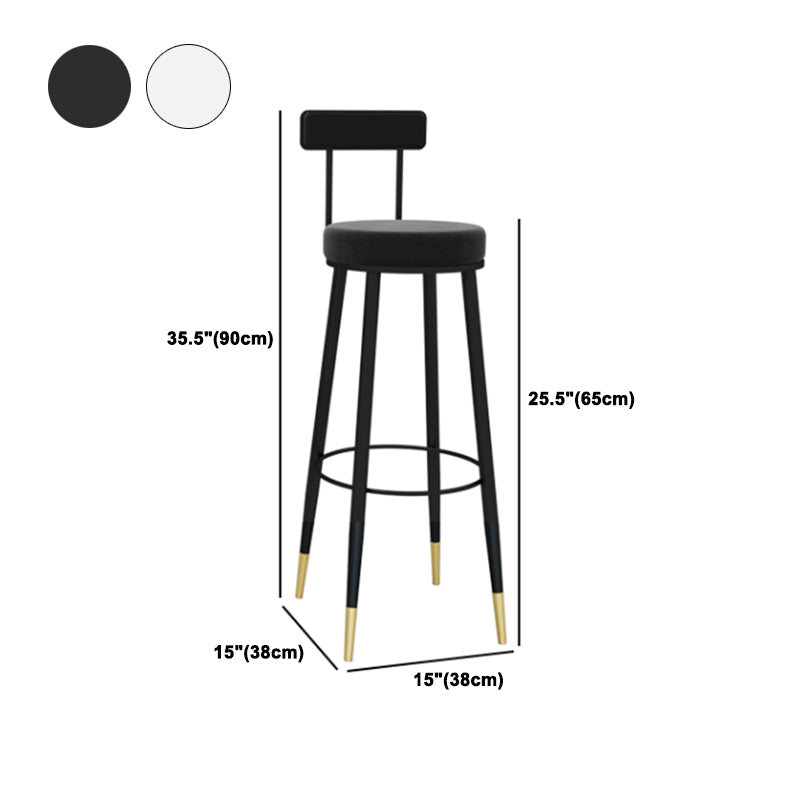 1/3/4/5 Pieces Glam Iron Bar Table Set Round Bistro Set with Black Faux Marble Top