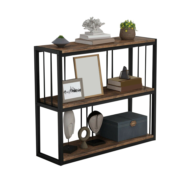 Console del pavimento del pavimento del rettangolo moderno con console in legno massiccio di metà secolo