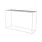 Contemporary Iron Rectangle Storage End Table with Shelf Frame Console Table
