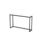 Tavolo della console rettangolare glam con tavolo di divano in marmo bianco, 30 "