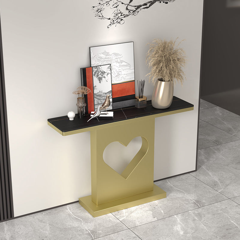 グラム長方形の鉄コンソールテーブルステイン耐性台座屋外コンソールテーブル