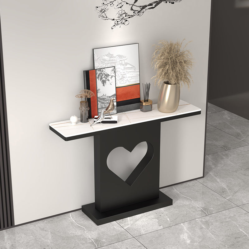 グラム長方形の鉄コンソールテーブルステイン耐性台座屋外コンソールテーブル