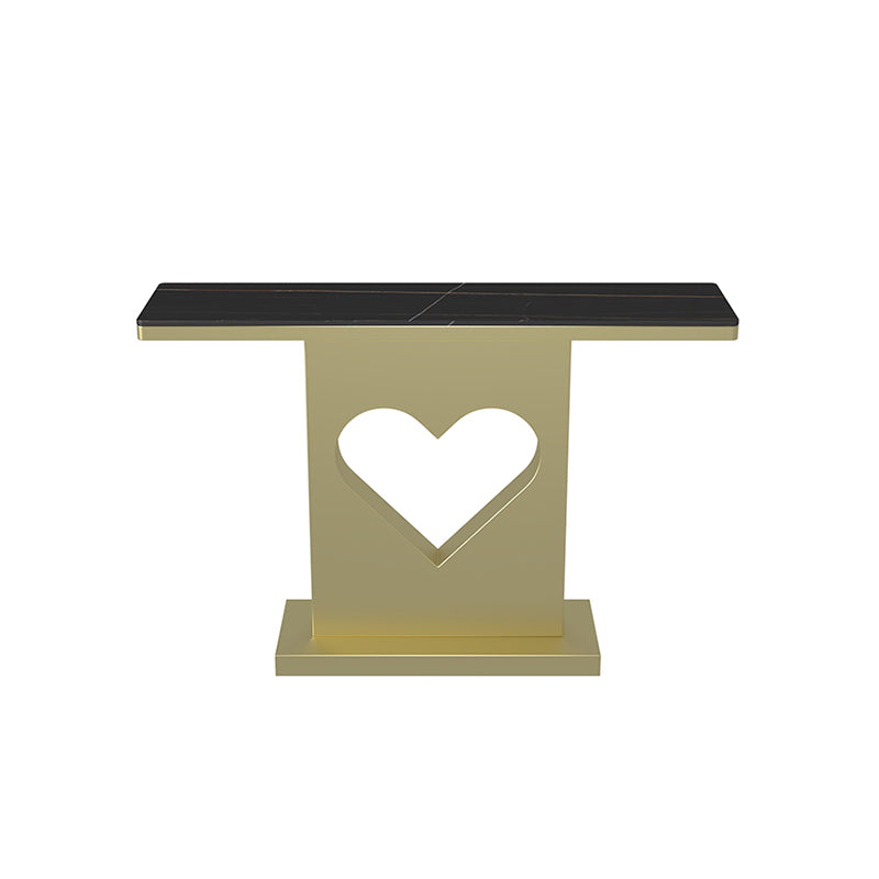 グラム長方形の鉄コンソールテーブルステイン耐性台座屋外コンソールテーブル