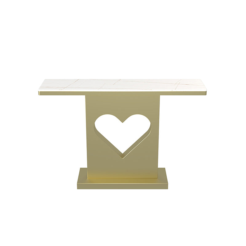 グラム長方形の鉄コンソールテーブルステイン耐性台座屋外コンソールテーブル