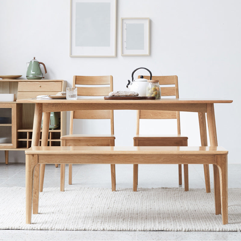 Modern Bench 11.8 Inch Wide Solid Wood Seating Bench with Legs Clearhalo 'Benches' 'Chairs & Seating' 'furn' 'furn_benches' 'Furniture' 'Living Room Furniture' 5514975