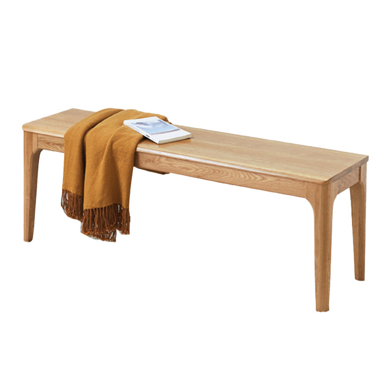 Modern Bench 11.8 Inch Wide Solid Wood Seating Bench with Legs Clearhalo 'Benches' 'Chairs & Seating' 'furn' 'furn_benches' 'Furniture' 'Living Room Furniture' 5514980