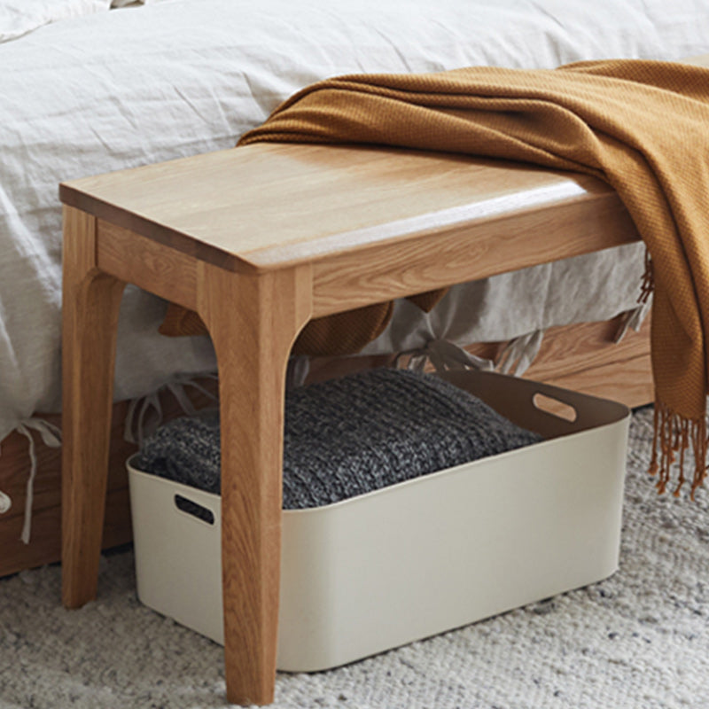 Modern Bench 11.8 Inch Wide Solid Wood Seating Bench with Legs Clearhalo 'Benches' 'Chairs & Seating' 'furn' 'furn_benches' 'Furniture' 'Living Room Furniture' 5514982