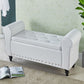 15.75 Inch Wide Bench Upholstered Modern Bench with Arms for Bedroom White Clearhalo 'Benches' 'Chairs & Seating' 'furn' 'furn_benches' 'Furniture' 'Living Room Furniture' 5514989