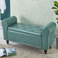 15.75 Inch Wide Bench Upholstered Modern Bench with Arms for Bedroom Green Clearhalo 'Benches' 'Chairs & Seating' 'furn' 'furn_benches' 'Furniture' 'Living Room Furniture' 5515000
