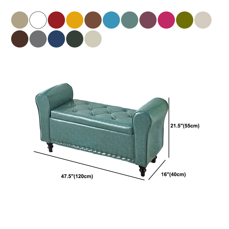 15.75 Inch Wide Bench Upholstered Modern Bench with Arms for Bedroom Clearhalo 'Benches' 'Chairs & Seating' 'furn' 'furn_benches' 'Furniture' 'Living Room Furniture' 5515013