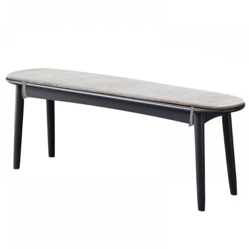 11.8 Inch Wide Contemporary Bench Solid Wood Pine Seating Bench Light Gray Clearhalo 'Benches' 'Chairs & Seating' 'furn' 'furn_benches' 'Furniture' 'Living Room Furniture' 5515036