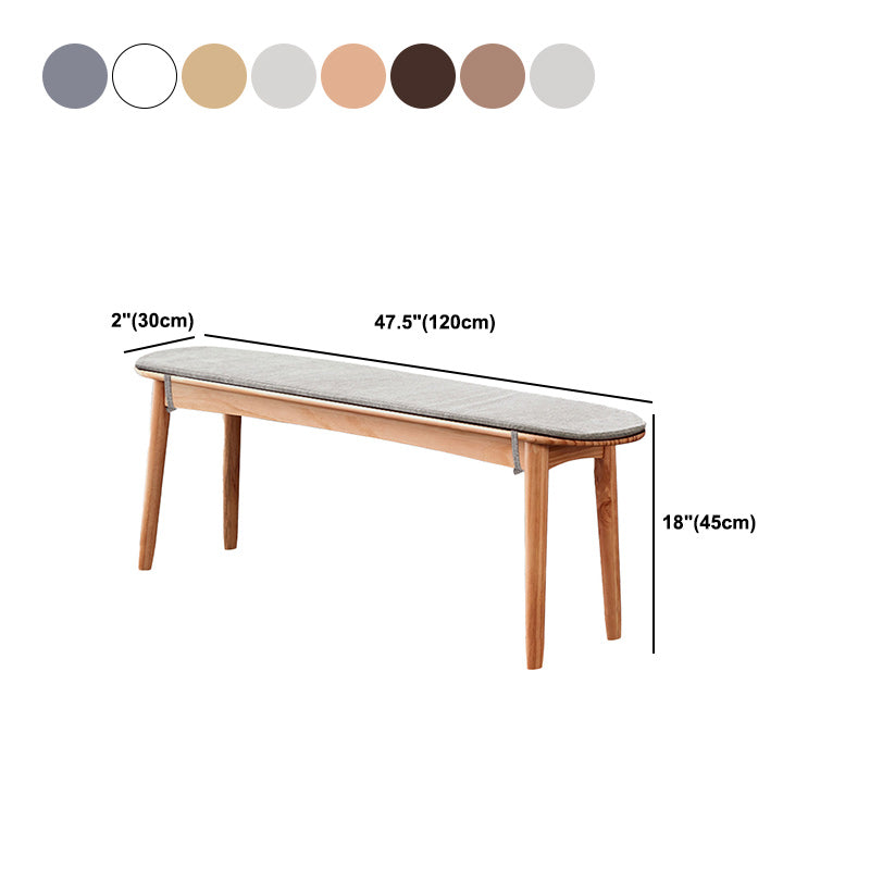 11.8 Inch Wide Contemporary Bench Solid Wood Pine Seating Bench Clearhalo 'Benches' 'Chairs & Seating' 'furn' 'furn_benches' 'Furniture' 'Living Room Furniture' 5515051