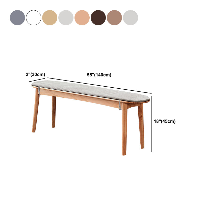 11.8 Inch Wide Contemporary Bench Solid Wood Pine Seating Bench Clearhalo 'Benches' 'Chairs & Seating' 'furn' 'furn_benches' 'Furniture' 'Living Room Furniture' 5515052