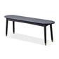 11.8 Inch Wide Modern Seating Bench Solid Wood Bench with Legs 47"L x 12"W x 18"H Grey Clearhalo 'Benches' 'Chairs & Seating' 'furn' 'furn_benches' 'Furniture' 'Living Room Furniture' 5515094