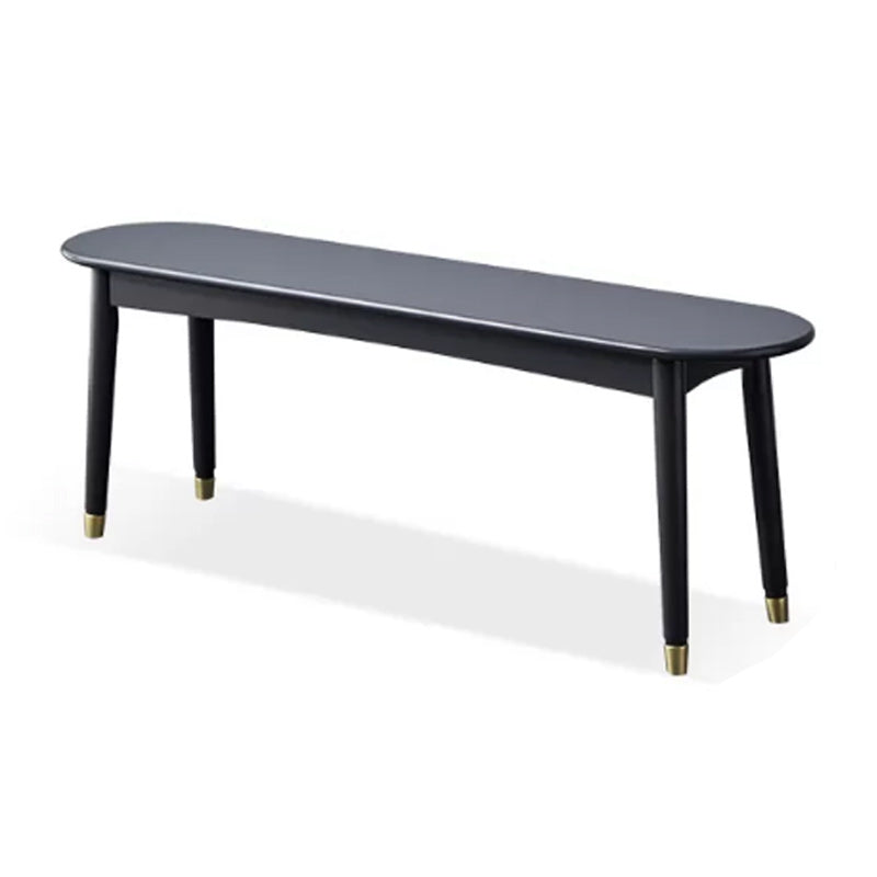 11.8 Inch Wide Modern Seating Bench Solid Wood Bench with Legs 47"L x 12"W x 18"H Grey Clearhalo 'Benches' 'Chairs & Seating' 'furn' 'furn_benches' 'Furniture' 'Living Room Furniture' 5515094