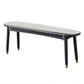 11.8 Inch Wide Modern Seating Bench Solid Wood Bench with Legs Light Gray Clearhalo 'Benches' 'Chairs & Seating' 'furn' 'furn_benches' 'Furniture' 'Living Room Furniture' 5515096