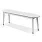 11.8 Inch Wide Modern Seating Bench Solid Wood Bench with Legs White Clearhalo 'Benches' 'Chairs & Seating' 'furn' 'furn_benches' 'Furniture' 'Living Room Furniture' 5515097
