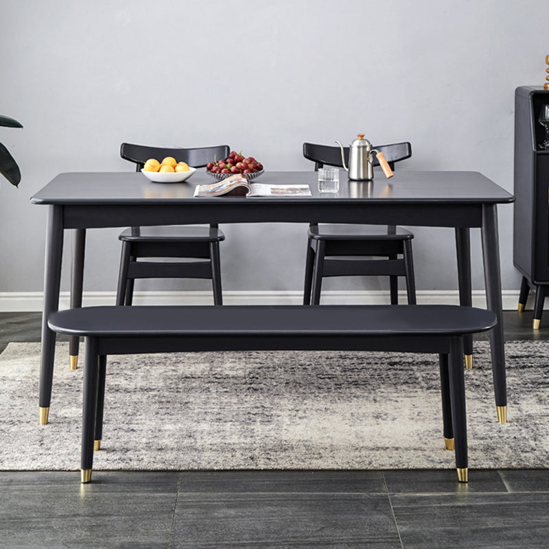 11.8 Inch Wide Modern Seating Bench Solid Wood Bench with Legs Clearhalo 'Benches' 'Chairs & Seating' 'furn' 'furn_benches' 'Furniture' 'Living Room Furniture' 5515098