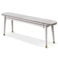 11.8 Inch Wide Modern Seating Bench Solid Wood Bench with Legs Gray-White Clearhalo 'Benches' 'Chairs & Seating' 'furn' 'furn_benches' 'Furniture' 'Living Room Furniture' 5515101