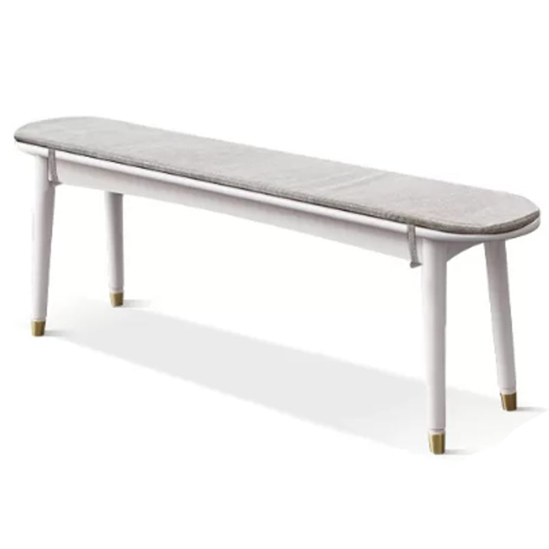 11.8 Inch Wide Modern Seating Bench Solid Wood Bench with Legs Gray-White Clearhalo 'Benches' 'Chairs & Seating' 'furn' 'furn_benches' 'Furniture' 'Living Room Furniture' 5515101