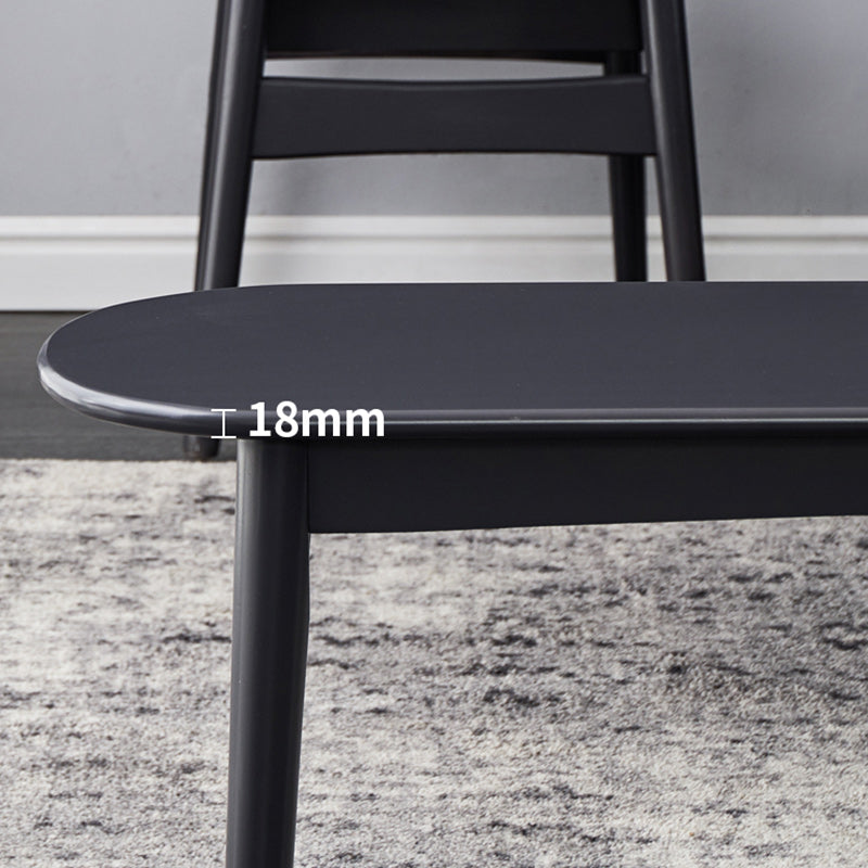 11.8 Inch Wide Modern Seating Bench Solid Wood Bench with Legs Clearhalo 'Benches' 'Chairs & Seating' 'furn' 'furn_benches' 'Furniture' 'Living Room Furniture' 5515104