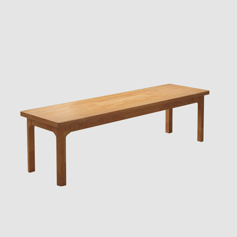 Modern Rectangle Bench with Legs Solid Color Bench for Kitchen 47"L x 14"W x 18"H Natural Clearhalo 'Benches' 'Chairs & Seating' 'furn' 'furn_benches' 'Furniture' 'Living Room Furniture' 5515179