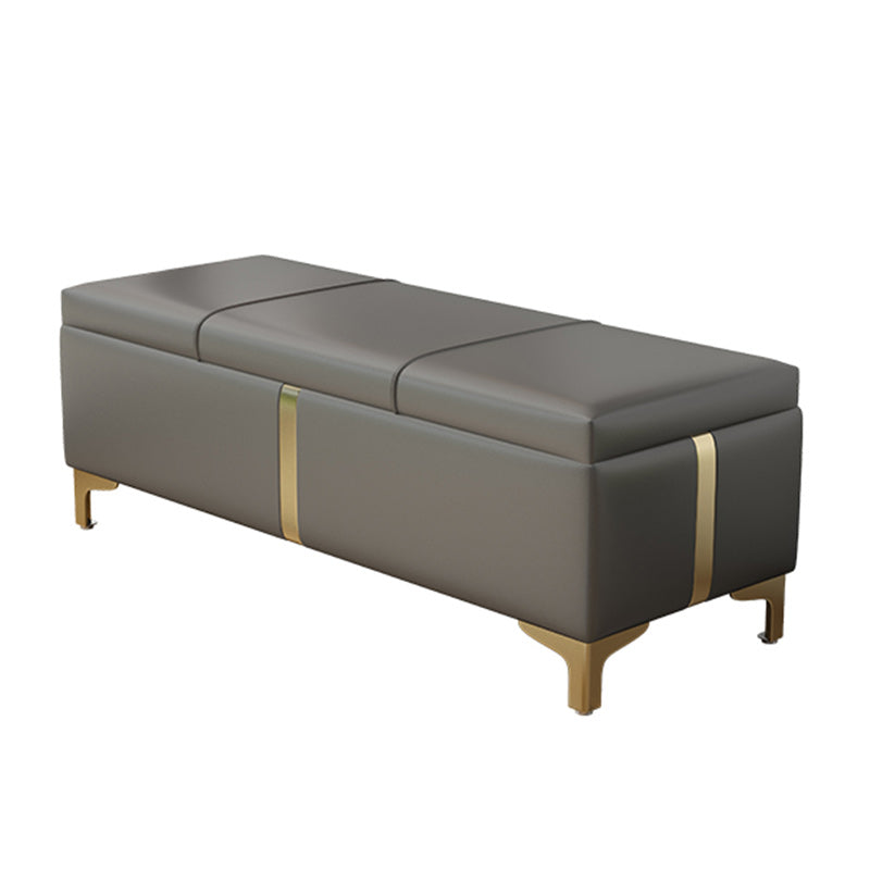 16.5" W Glam Wood Seating Bench Cushioned Entryway Bench with Storage Clearhalo 'Benches' 'Chairs & Seating' 'furn' 'furn_benches' 'Furniture' 'Living Room Furniture' 5515202