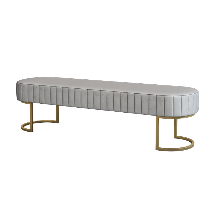 Modern Solid Color Seating Bench Upholstered Entryway and Bedroom Bench with Cushioned Clearhalo 'Benches' 'Chairs & Seating' 'furn' 'furn_benches' 'Furniture' 'Living Room Furniture' 5515269