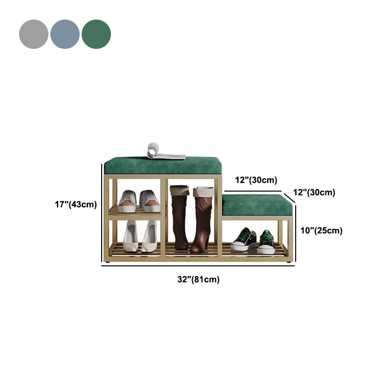 Banc de banc d'entrée glamour de 11,8 pouces de large avec amorti