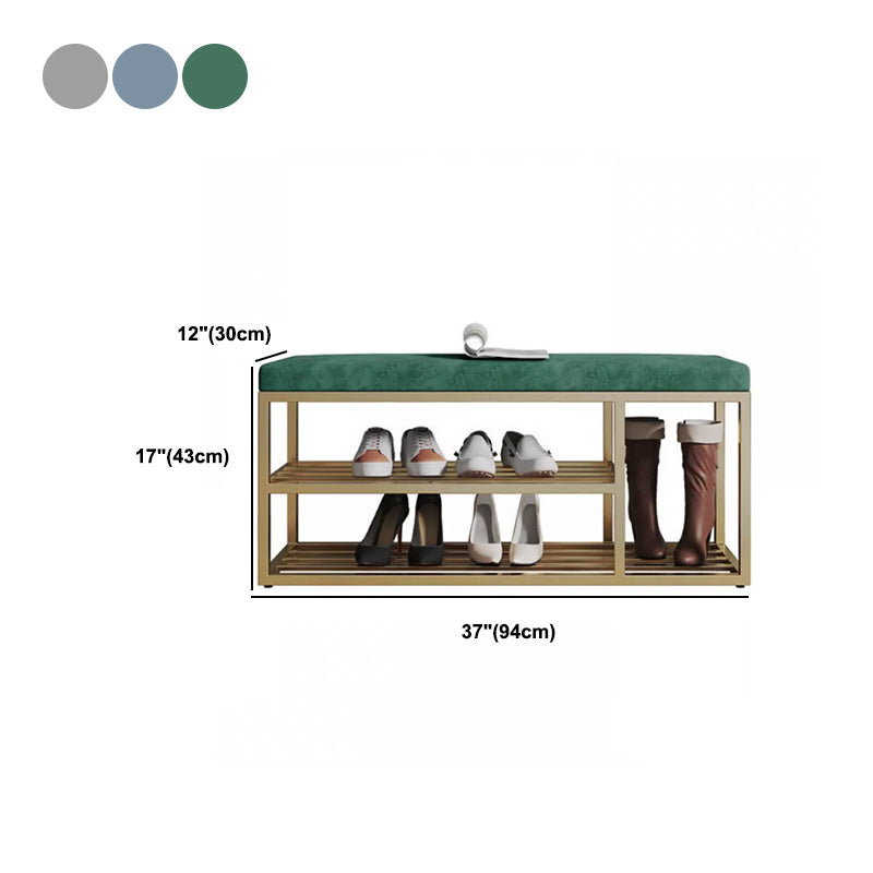 Banc de banc d'entrée glamour de 11,8 pouces de large avec amorti