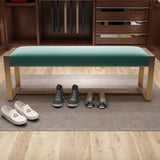 Glam Solid Color Entryway Bench Upholstered Entryway Bench with Cushioned Clearhalo 'Benches' 'Chairs & Seating' 'furn' 'furn_benches' 'Furniture' 'Living Room Furniture' 5515342
