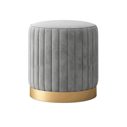 Glam Solid Color Entryway Bench Upholstered Entryway Bench with Cushioned 13"L x 13"W x 18"H Dark Gray Clearhalo 'Benches' 'Chairs & Seating' 'furn' 'furn_benches' 'Furniture' 'Living Room Furniture' 5515346