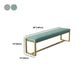 Glam Solid Color Entryway Bench Upholstered Entryway Bench with Cushioned Clearhalo 'Benches' 'Chairs & Seating' 'furn' 'furn_benches' 'Furniture' 'Living Room Furniture' 5515353