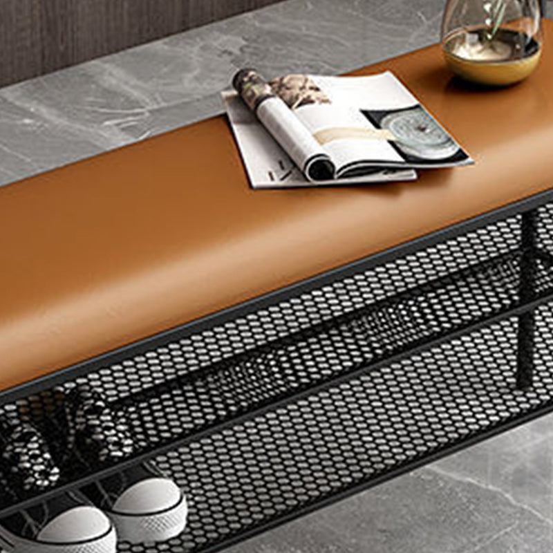 25.2インチHベンチグラム玄関ベンチベッドルーム用の靴の保管