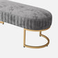 15.7" Wide Upholstered Seating Bench Cushioned Entryway and Bedroom Bench with Legs Clearhalo 'Benches' 'Chairs & Seating' 'furn' 'furn_benches' 'Furniture' 'Living Room Furniture' 5515390