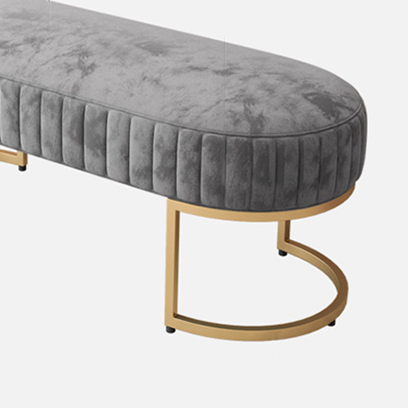 15.7" Wide Upholstered Seating Bench Cushioned Entryway and Bedroom Bench with Legs Clearhalo 'Benches' 'Chairs & Seating' 'furn' 'furn_benches' 'Furniture' 'Living Room Furniture' 5515390