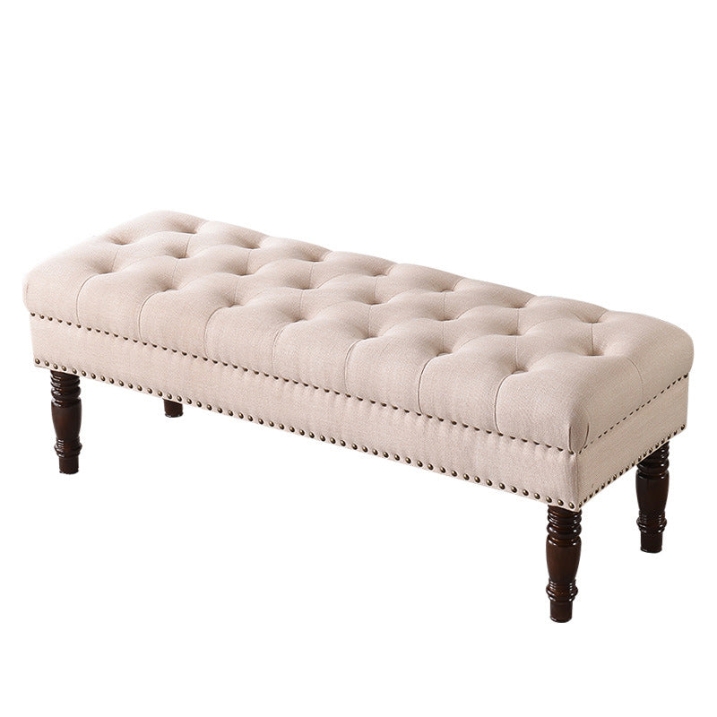 Foam Cushioned Bench 39.37" L x 15.75" W x 17.72" H Modern Bench with Nailheads Clearhalo 'Benches' 'Chairs & Seating' 'furn' 'furn_benches' 'Furniture' 'Living Room Furniture' 5515426