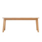 11.8" Wide Modern Seating Bench Solid Wood Entryway and Bedroom Bench with Legs 47"L x 12"W x 18"H Natural Clearhalo 'Benches' 'Chairs & Seating' 'furn' 'furn_benches' 'Furniture' 'Living Room Furniture' 5515435