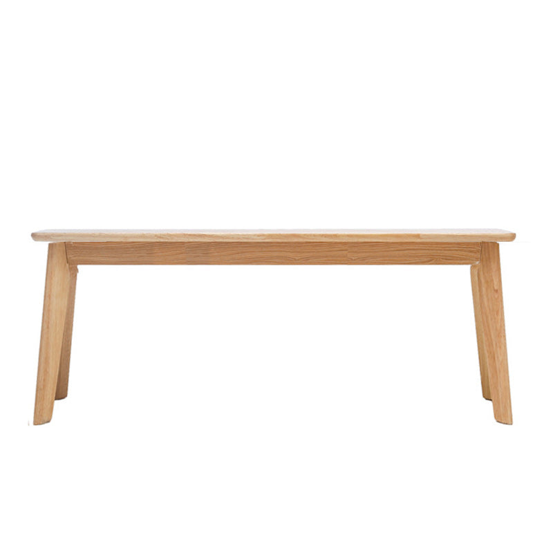 11.8" Wide Modern Seating Bench Solid Wood Entryway and Bedroom Bench with Legs 47"L x 12"W x 18"H Natural Clearhalo 'Benches' 'Chairs & Seating' 'furn' 'furn_benches' 'Furniture' 'Living Room Furniture' 5515435