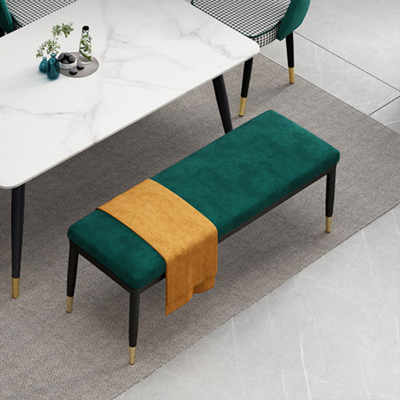 13.8 Inch Wide Modern Seating Bench Rectangle Bench with Legs Clearhalo 'Benches' 'Chairs & Seating' 'furn' 'furn_benches' 'Furniture' 'Living Room Furniture' 5515451