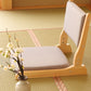Chaise sans bras en lin16.9 "L x 20,8" W x 18,1 "H Chaise d'image en bois massif