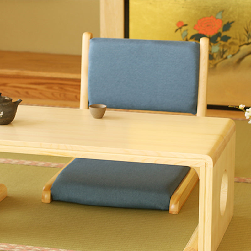 Chaise sans bras en lin16.9 "L x 20,8" W x 18,1 "H Chaise d'image en bois massif