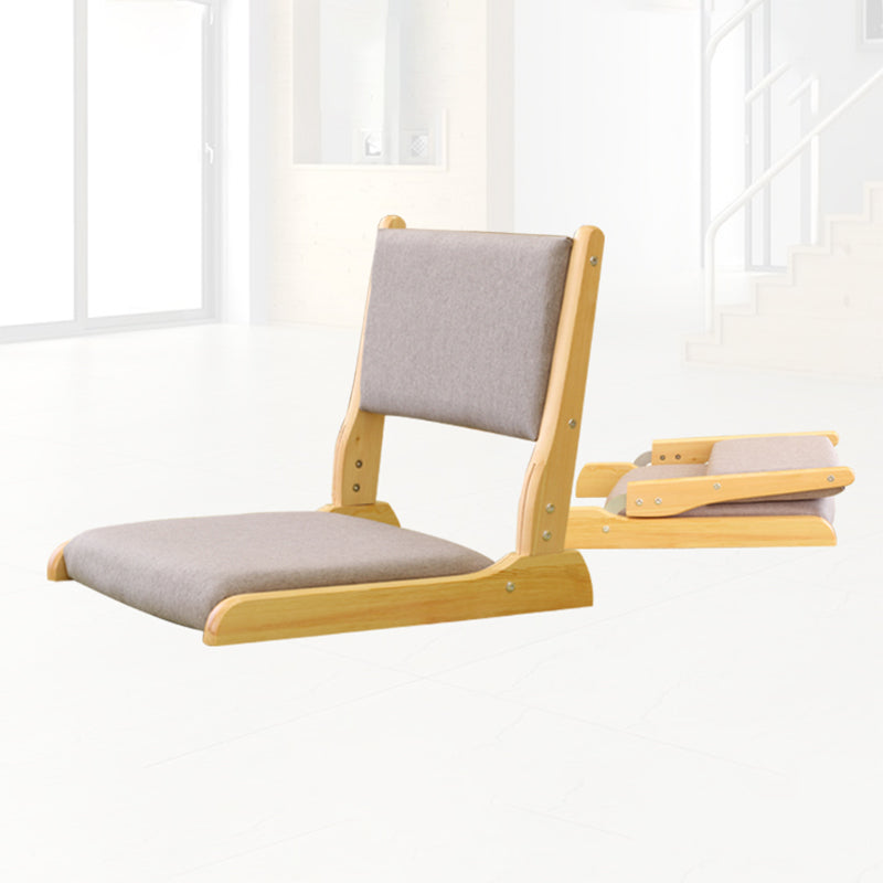 Chaise sans bras en lin16.9 "L x 20,8" W x 18,1 "H Chaise d'image en bois massif