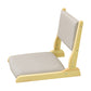 Chaise sans bras en lin16.9 "L x 20,8" W x 18,1 "H Chaise d'image en bois massif
