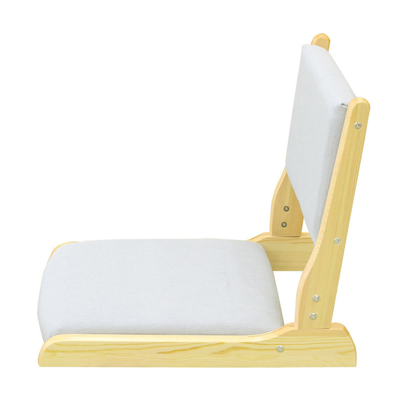 Chaise sans bras en lin16.9 "L x 20,8" W x 18,1 "H Chaise d'image en bois massif