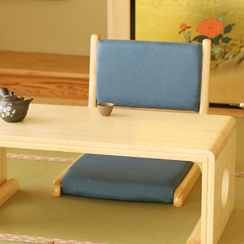 Chaise sans bras en lin16.9 "L x 20,8" W x 18,1 "H Chaise d'image en bois massif